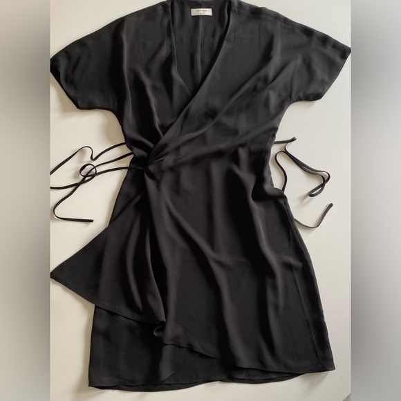 Aritzia Babaton Wallace Black Wrap Dress - Picture 2 of 2
